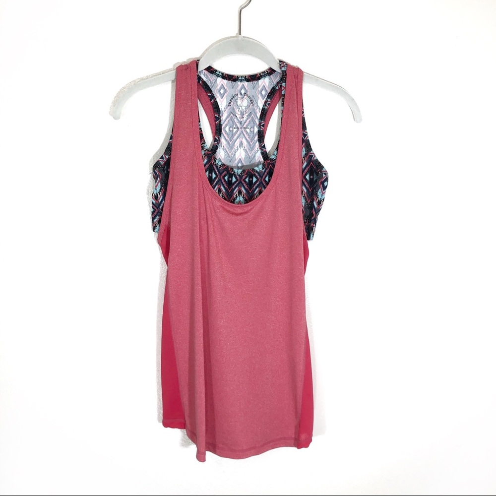 Threads 4 Thought tank with built in bra pink S